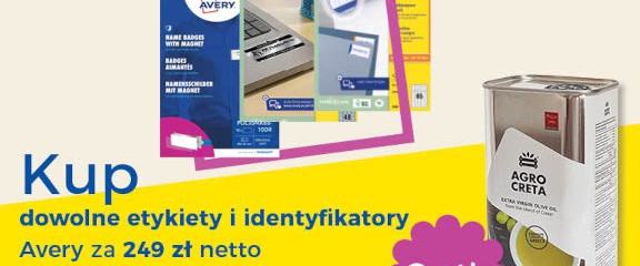Etykiety Avery z grecką oliwą!