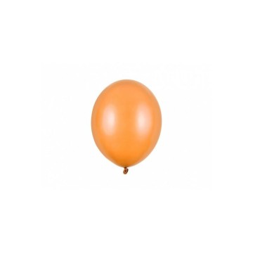 Balony 27cm [100] metalik pomarańczowe