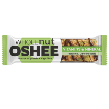 Baton orzechowy OSHEE 40g pistacje ciem. czekolada