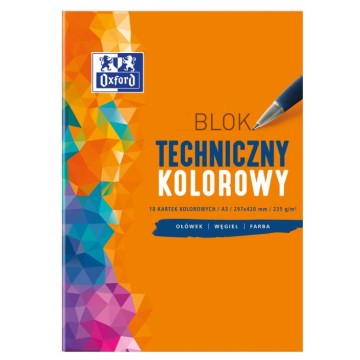 Blok techniczny kolor A3/10 OXFORD 225g