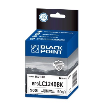 Cart. BROTHER LC 1240 czarny BLACKPOINT (900)