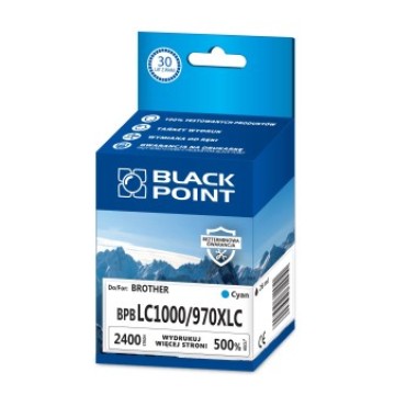 Cart. BROTHER LC 970 / LC1000 cyan BLACKPOINT