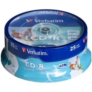 CD-R VERBATIM [25] CAKE PRINTABLE (do druku)