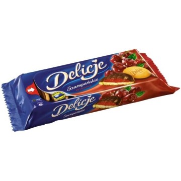 Ciastka DELICJE 147g wiśniowe