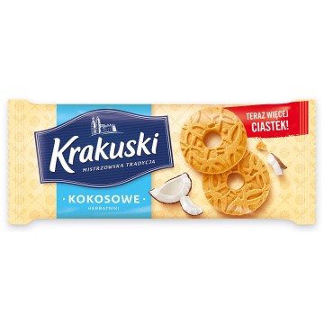 Ciastka KRAKUSKI KOKOSOWE 168g