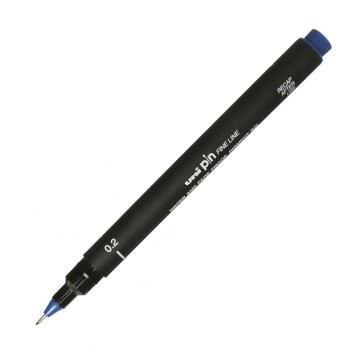 Cienkopis kreślarski UNI PIN-200 0,2mm niebieski