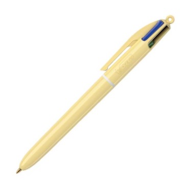 Długopis autom. BIC 4 Colours Pastel żółty