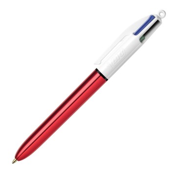 Długopis BIC 4 COLOURS M ob. metaliczna czerwona