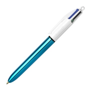 Długopis BIC 4 COLOURS M ob. metaliczna niebieska