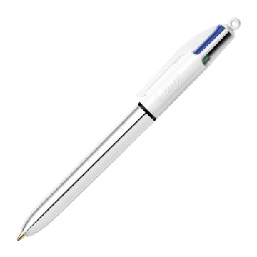 Długopis BIC 4 COLOURS M ob. metaliczna srebrna