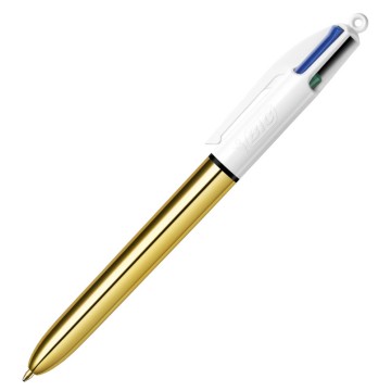 Długopis BIC 4 COLOURS M ob. metaliczna złota