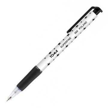 Długopis TOMA SUPERFINE AUTOMAT czarny