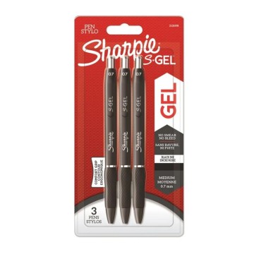 Długopisy żelowe SHARPIE S-GEL M [3] czarne