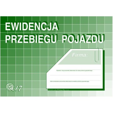 Druk- Ewidencja przebiegu pojazdu A5 M&P