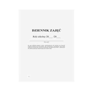 Druk.szkol- Dziennik zajęć pozalekcyjnych