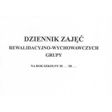Druk.szkol- Dziennik zajęć rewalidac.-wychow.zesp.