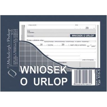 Druk- Wniosek urlopowy A6 MIPRO