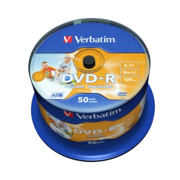 DVD-R VERBATIM [50] CAKE PRINTABLE (do druku)