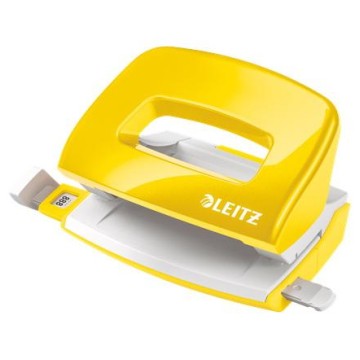 Dziurkacz LEITZ 5060 MINI (10k) żółty metalik