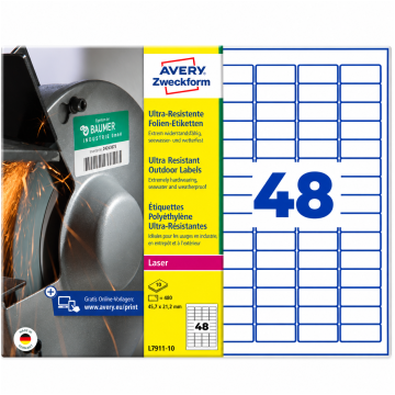 Etykiety samop. A4 AVERY ULTRA [40] 45,7/21,2
