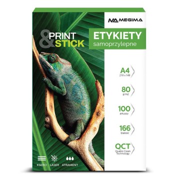 Etykiety samop. A4 MEGIMA [100] 210/148