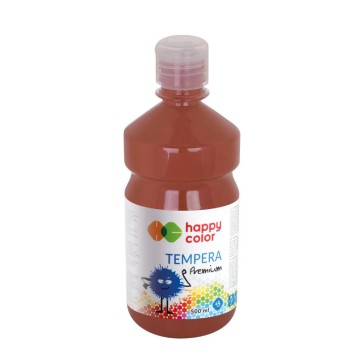 Farba tempera HAPPY COLOR 1L ciemnobrązowa