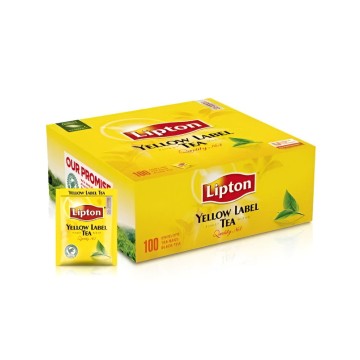 Herbata LIPTON [100] yellow label (kopertowana)
