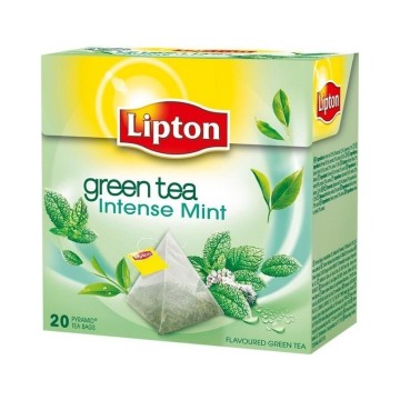 Herbata LIPTON PIRAMIDKI [20] zielona+mięta