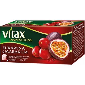 Herbata VITAX INSPIR. [20] żurawina i marakuja