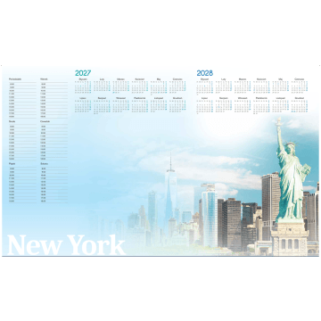 Kalendarz podkład na biurko TYPOGRAF NEW YORK