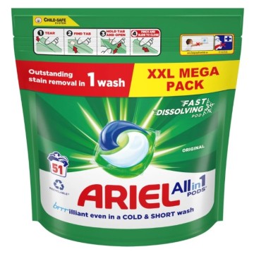 Kapsułki do prania ARIEL [54] do białego