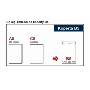 Koperty B5 HK białe [50]