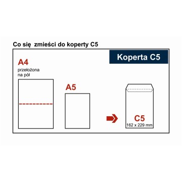 Koperty C5 SK białe [50]