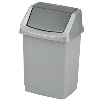Kosz na śmieci uchylny CURVER CLICK-IT 50L srebrny