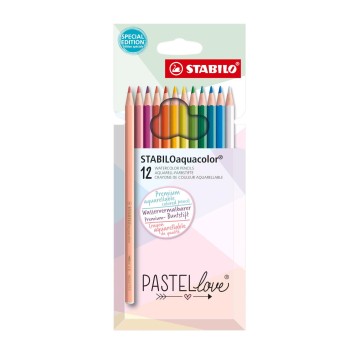 Kredki akwarelowe STABILO AQUACOLOR PASTELOVE [12]