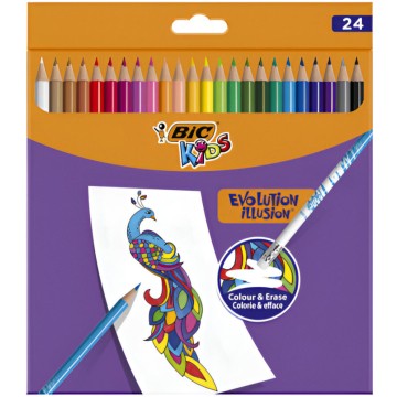 Kredki ołówkowe BIC CONTE EVOLUTION ILLUSION [24]