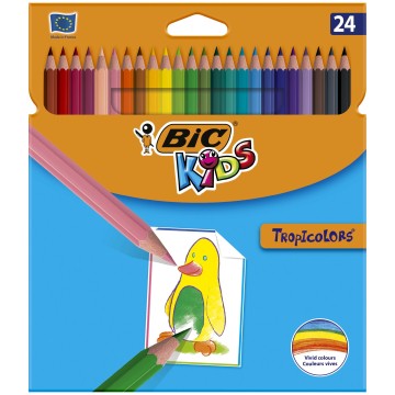 Kredki ołówkowe BIC CONTE TROPICOLOR [24]