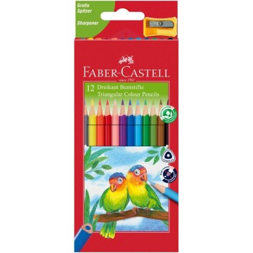 Kredki ołówkowe FABER CASTELL trójkątne [12]