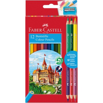 Kredki ołówkowe FABER CASTELL ZAMEK [12+3]