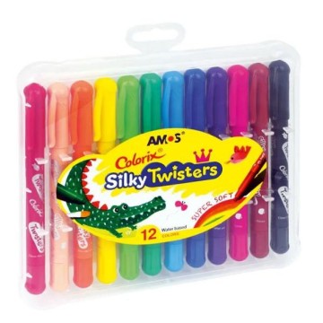 Kredki wykręcane AMOS SILKY TWISTER CST12 [12]