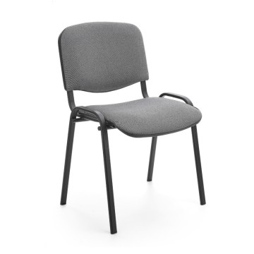 Krzesło ISO BLACK C-73 splot jasnoszary