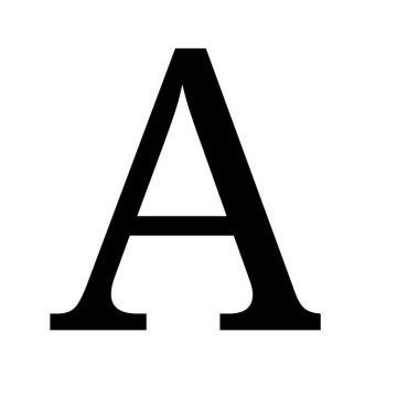 Litera samoprzylepna 10cm czarna "A"