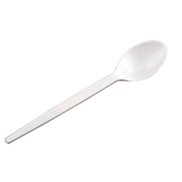 Łyżeczki plastikowe 12,5cm białe [100]