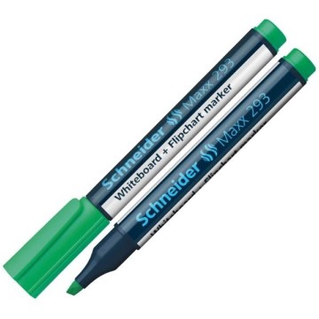 Marker do tablic SCHNEIDER 293 zielony ścięty