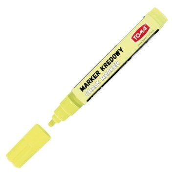 Marker kredowy TOMA 4,5mm PASTEL żółty