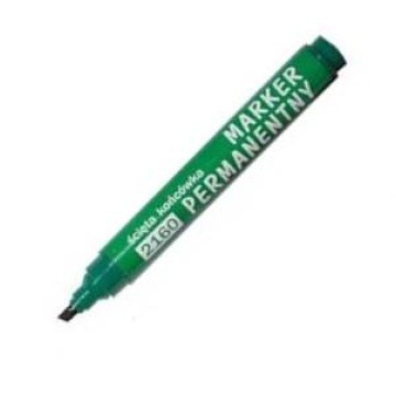 Marker permanentny D.RECT OFFICE ścięty zielony