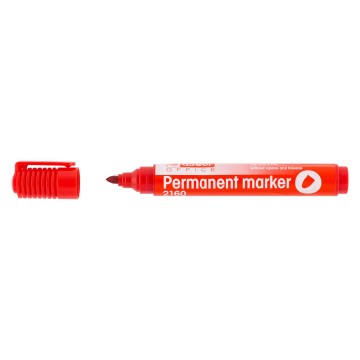 Marker permanentny OFFICE PRODUCTS okrągły czerw.