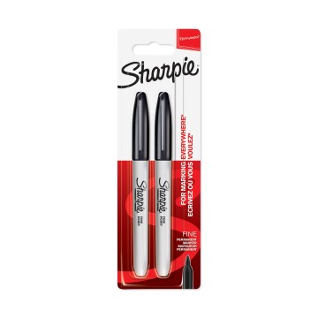 Marker permanentny SHARPIE Fine czarny 2 szt.