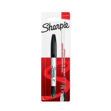 Marker permanentny SHARPIE Twin Tip czarny