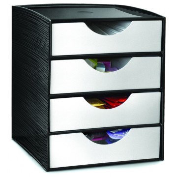 Moduł z szufladkami CEP Take a Break 4-poz. czarny